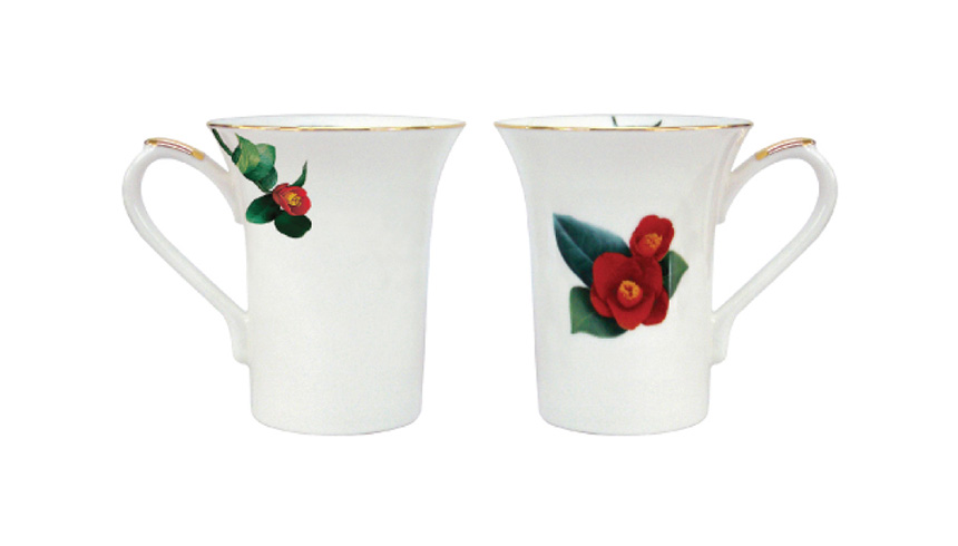 Camellia flower Mug Set